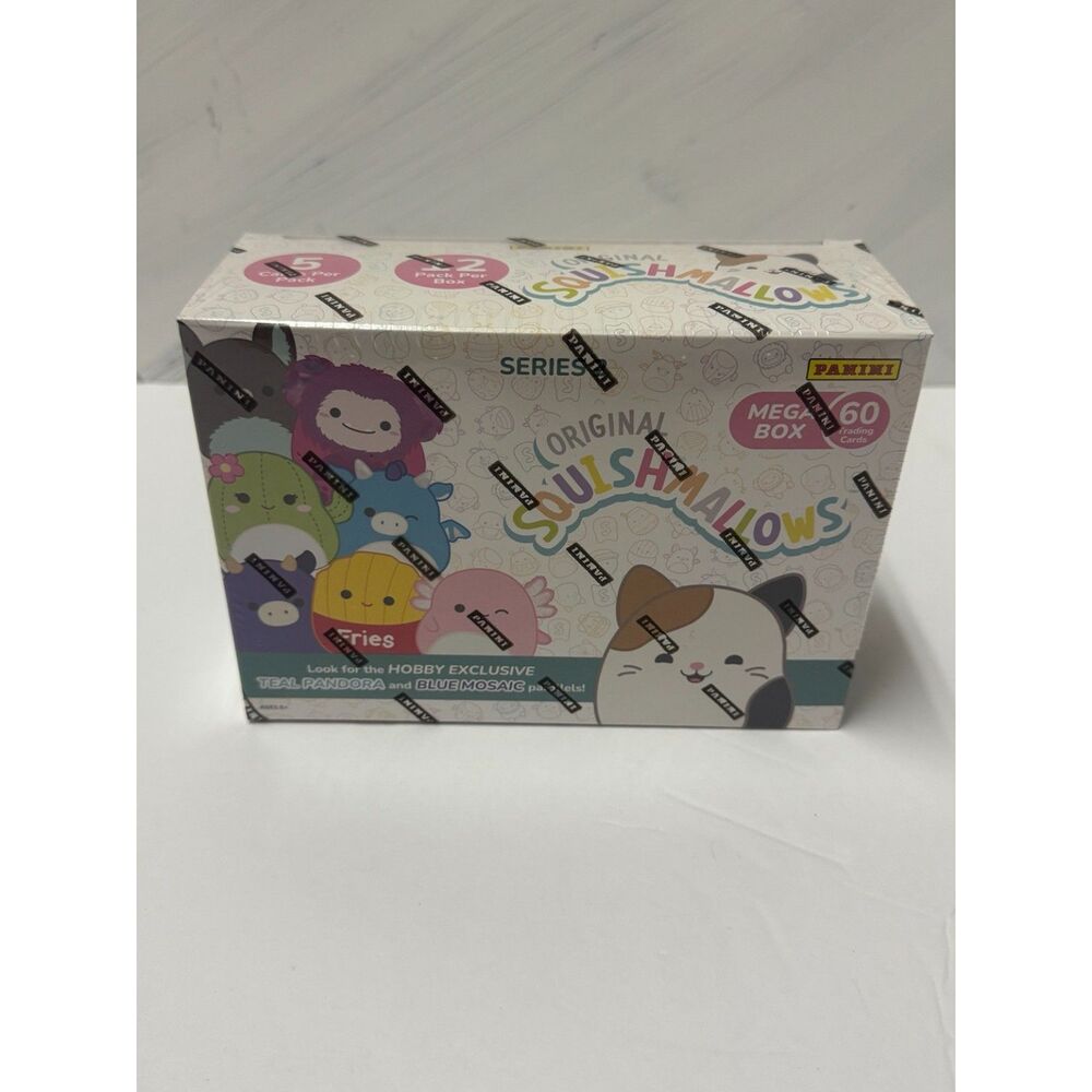2025 Panini Squishmallows Trading Cards Mega Box Sealed 60 Cards